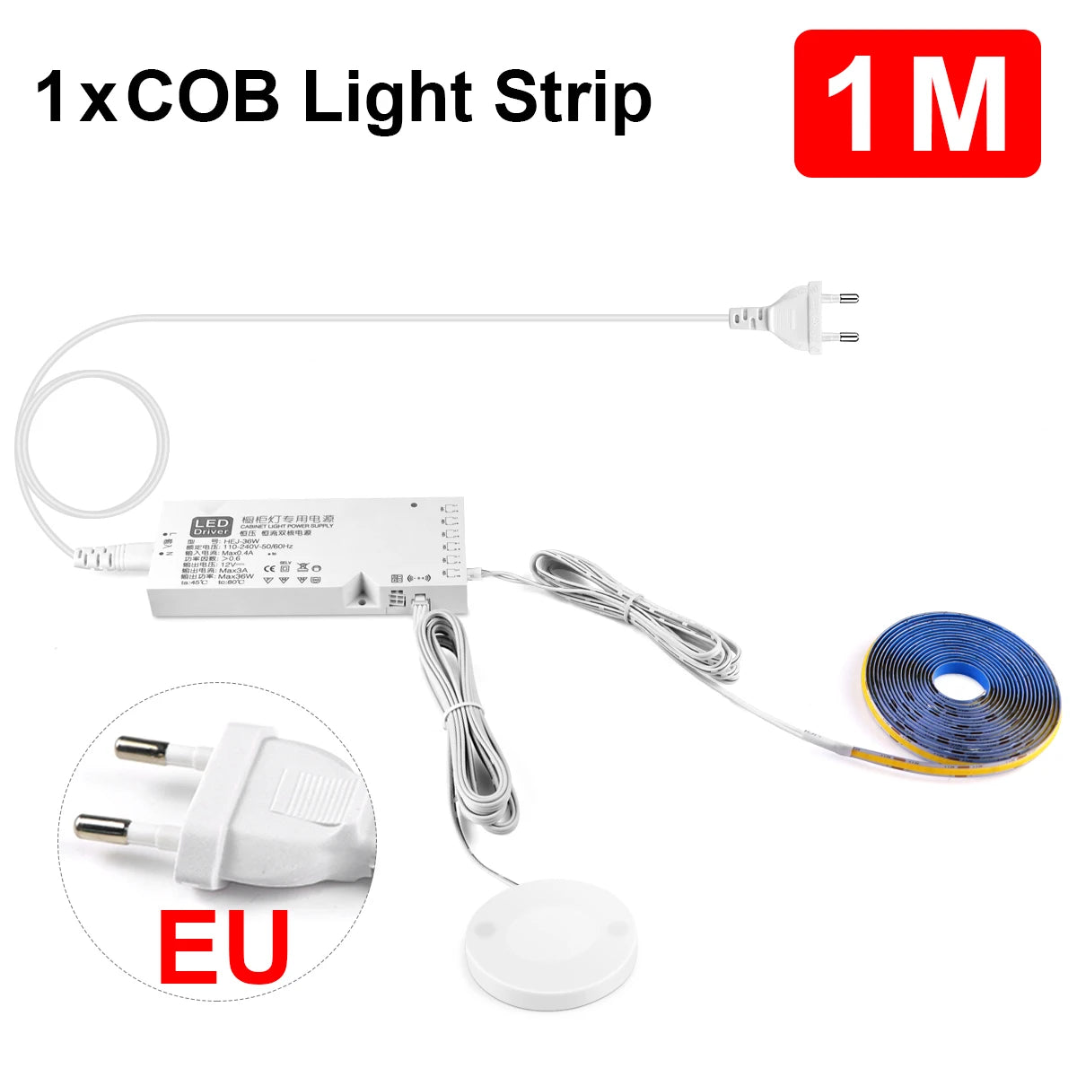 רצועת LED עם חיישן מגע