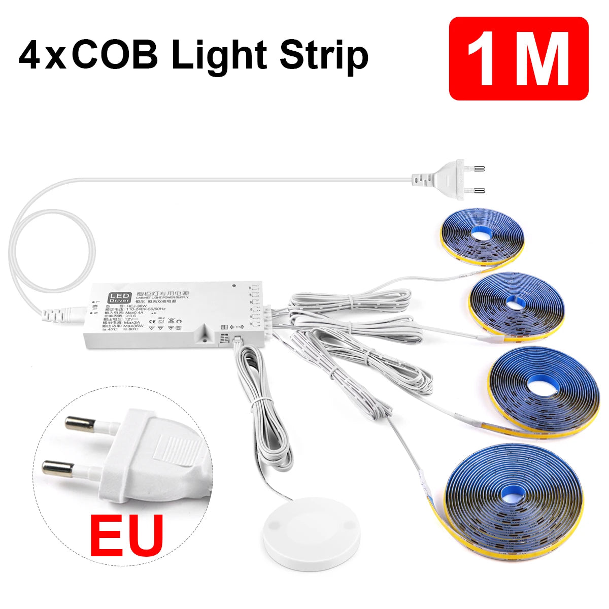 רצועת LED עם חיישן מגע