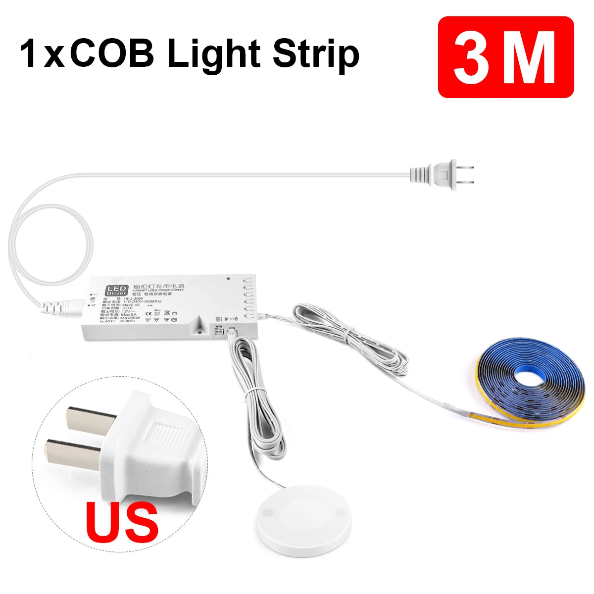 רצועת LED עם חיישן מגע