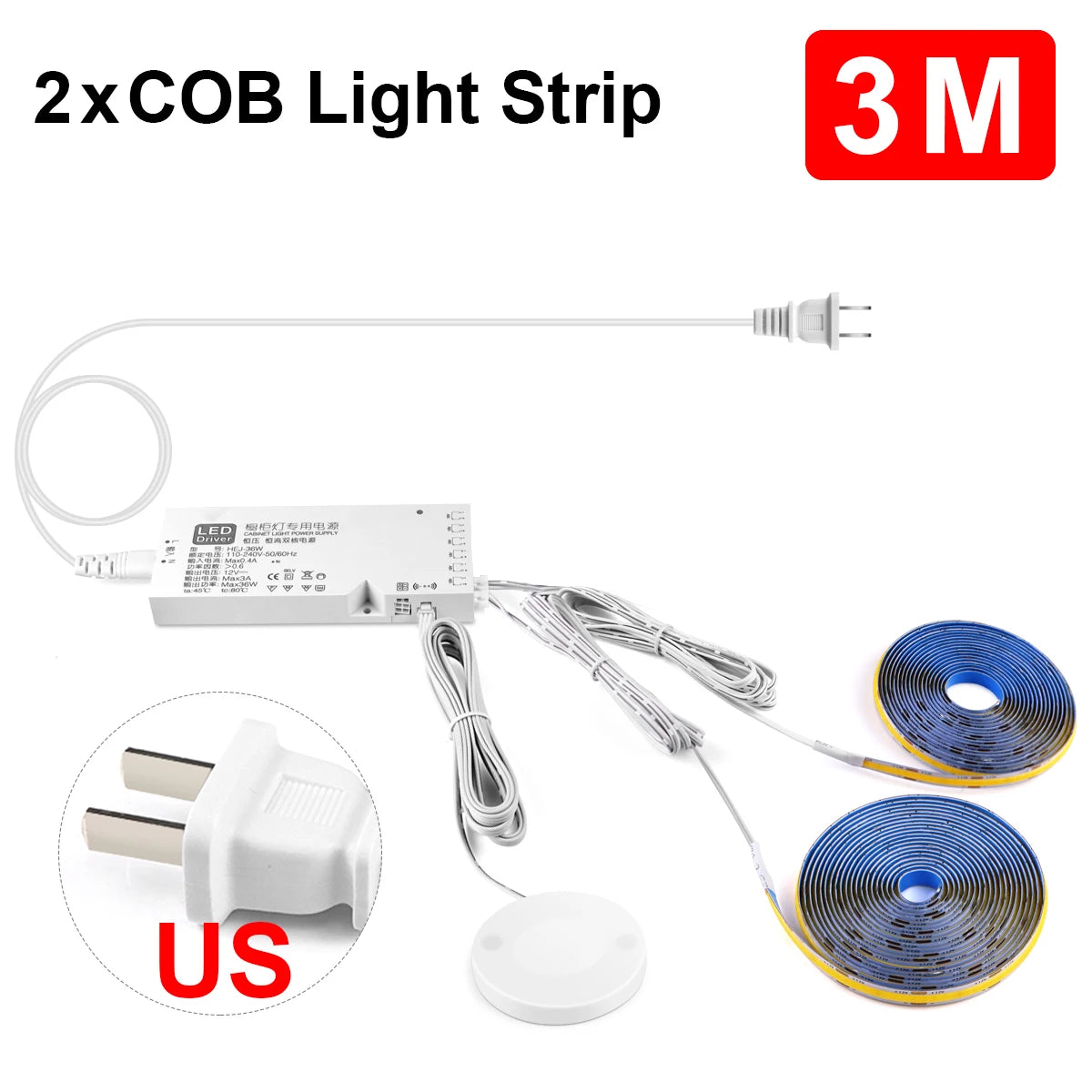 רצועת LED עם חיישן מגע