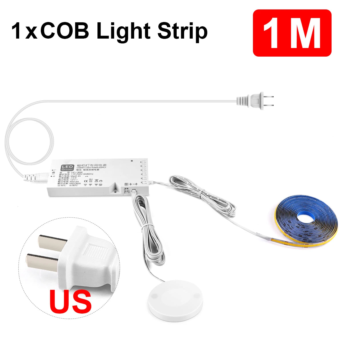 רצועת LED עם חיישן מגע