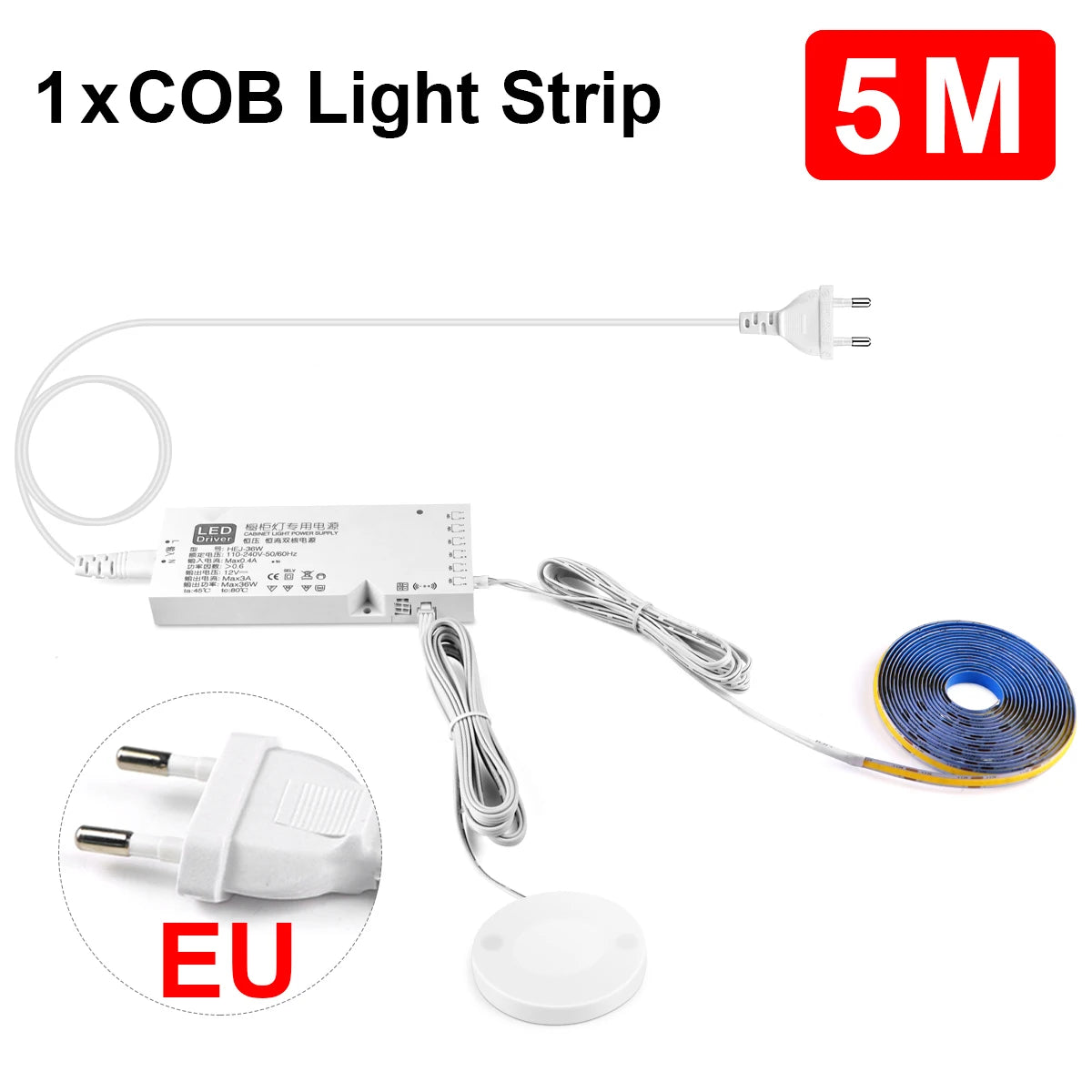 רצועת LED עם חיישן מגע