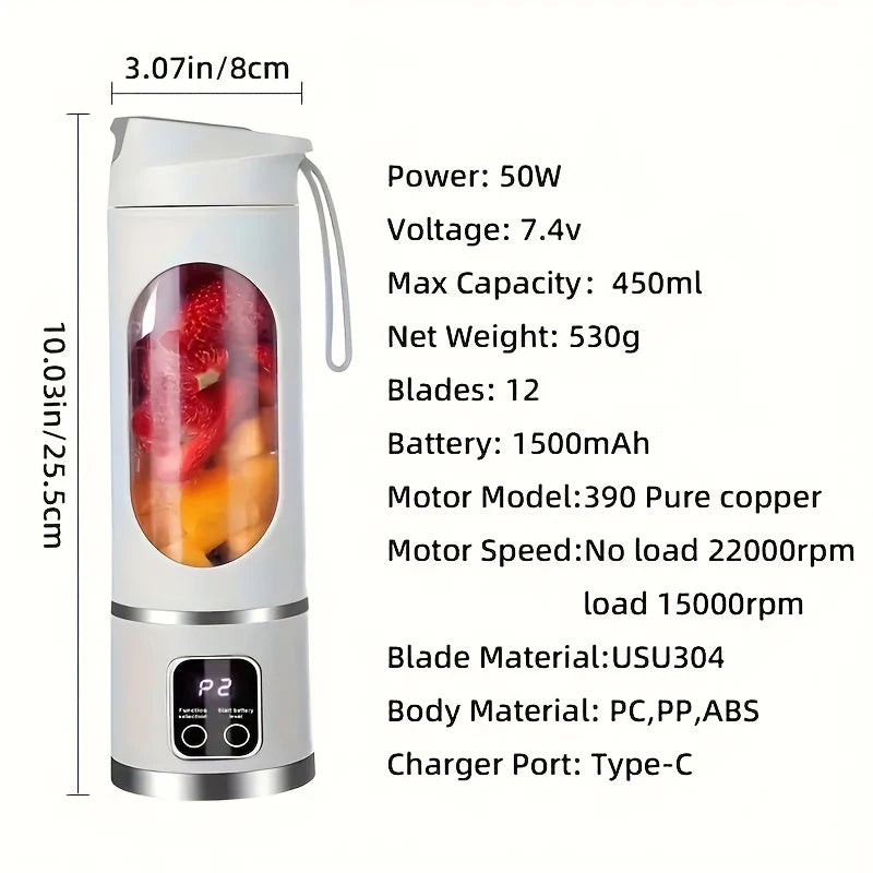 מיקסר מילקשייק נייד עם USB