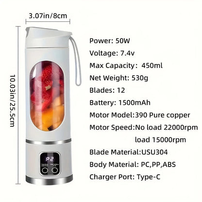 מיקסר מילקשייק נייד עם USB